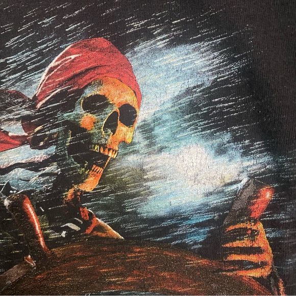 Vintage Disney Store Pirate Of The Caribbean Movie Promo T-Shirt Size 2XL XXL - Picture 5 of 10